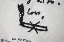 画像をギャラリービューアに読み込む, LOEWE ロエベ 21年 レター エンブロイダリー 半袖Ｔシャツ トップス H526Y22J24 ホワイト サイズL 良品 中古 55619