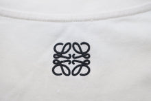 画像をギャラリービューアに読み込む, LOEWE ロエベ 21年 レター エンブロイダリー 半袖Ｔシャツ トップス H526Y22J24 ホワイト サイズL 良品 中古 55619