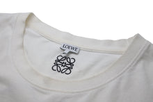 画像をギャラリービューアに読み込む, LOEWE ロエベ 21年 レター エンブロイダリー 半袖Ｔシャツ トップス H526Y22J24 ホワイト サイズL 良品 中古 55619