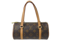 画像をギャラリービューアに読み込む, LOUIS VUITTON ルイ・ヴィトン ハンドバッグ ミニパピヨン19 モノグラム ブラウン M51389 ゴールド金具 美品 中古 55641