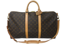 画像をギャラリービューアに読み込む, LOUIS VUITTON ルイヴィトン ボストンバッグ キーポル・バンドリエール 50 モノグラム M41416 ゴールド金具 美品 中古 55642