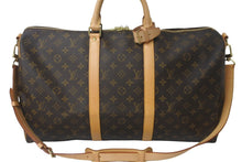 画像をギャラリービューアに読み込む, LOUIS VUITTON ルイヴィトン ボストンバッグ キーポル・バンドリエール 50 モノグラム M41416 ゴールド金具 美品 中古 55642