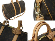 画像をギャラリービューアに読み込む, LOUIS VUITTON ルイヴィトン ボストンバッグ キーポル・バンドリエール 50 モノグラム M41416 ゴールド金具 美品 中古 55642