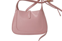 画像をギャラリービューアに読み込む, 極美品 GUCCI グッチ ショルダーバッグ ジャッキー1961 ミニバック ピンク 637091 10O0G 5815 ゴールド金具 中古 55644