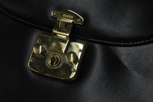 画像をギャラリービューアに読み込む, GUCCI グッチ ショルダーバッグ 2WAY レディロック ブラック ボックスカーフ 000 46 0210 ゴールド金具 美品 中古 55647