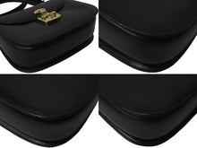 画像をギャラリービューアに読み込む, GUCCI グッチ ショルダーバッグ 2WAY レディロック ブラック ボックスカーフ 000 46 0210 ゴールド金具 美品 中古 55647