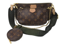 Load image into Gallery viewer, LOUIS VUITTON ルイヴィトン ショルダーバッグ M44813 ミュルティ ポシェット アクセソワール マロン カーキ 美品 中古 55648