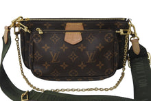 Load image into Gallery viewer, LOUIS VUITTON ルイヴィトン ショルダーバッグ M44813 ミュルティ ポシェット アクセソワール マロン カーキ 美品 中古 55648