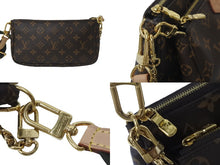 Load image into Gallery viewer, LOUIS VUITTON ルイヴィトン ショルダーバッグ M44813 ミュルティ ポシェット アクセソワール マロン カーキ 美品 中古 55648