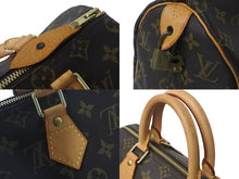 画像をギャラリービューアに読み込む, 極美品 LOUIS VUITTON ルイヴィトン ボストンバッグ モノグラム M41528 スピーディ25 ブラウン ゴールド金具 中古 55663