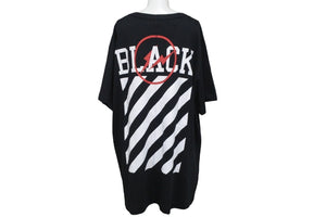 OFF-WHITE オフホワイト fragment design フラグメントデザイン 半袖 Ｔシャツ ブラック サイズ L 美品 中古 55684