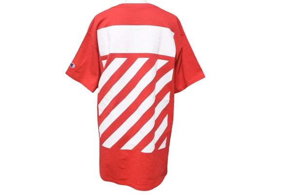 OFF-WHITE wisconsin Wisconsin Short Sleeve T-shirt Red Cotton Size M Good Condition Used 55685