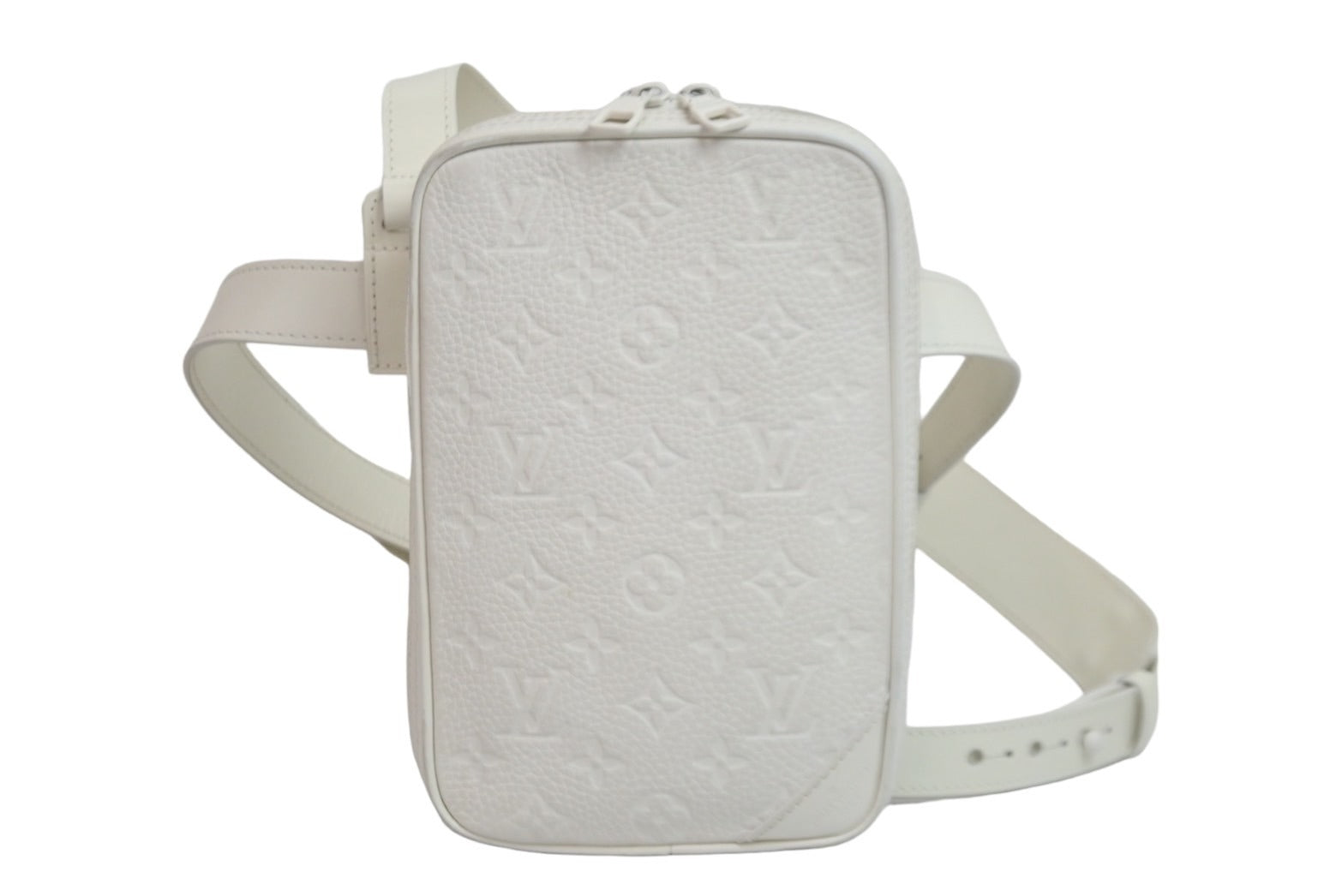 LOUIS VUITTON ルイヴィトン M53297 ユティリティ サイドバッグ カーフ POWDER WHITE WHITE トリヨン モノグラム CA5118  55691