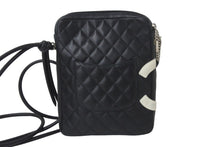 画像をギャラリービューアに読み込む, CHANEL シャネル ショルダーバッグ カンボンライン ココマーク ラムスキン A25178 ブラック シルバー金具 美品 中古 55694