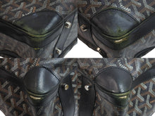 Load image into Gallery viewer, GOYARD ゴヤール ビジネスバッグ アンバサードMM ブリーフケース ブラック シルバー金具 中古 55699