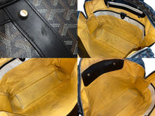 Load image into Gallery viewer, GOYARD ゴヤール ビジネスバッグ アンバサードMM ブリーフケース ブラック シルバー金具 中古 55699