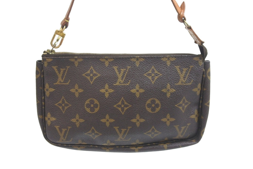 LOUIS VUITTON ルイヴィトン モノグラム ポシェット アクセソワール アクセサリーポーチ アクセポ 旧型 M51980 中古 55702