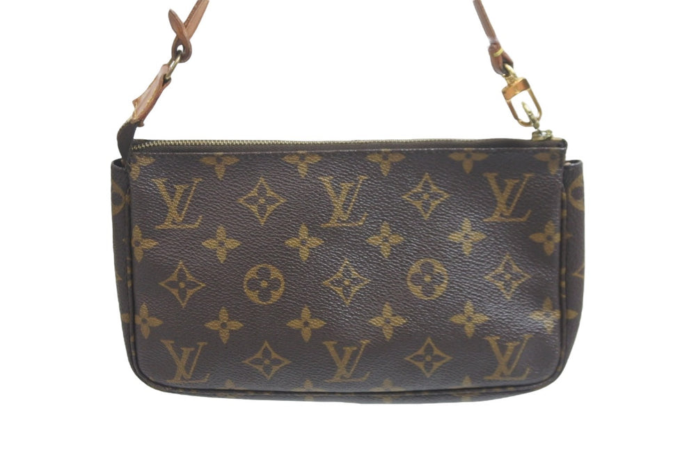 LOUIS VUITTON Monogram Pochette Accessory Pouch Accessory Old Model M51980 Used 55702