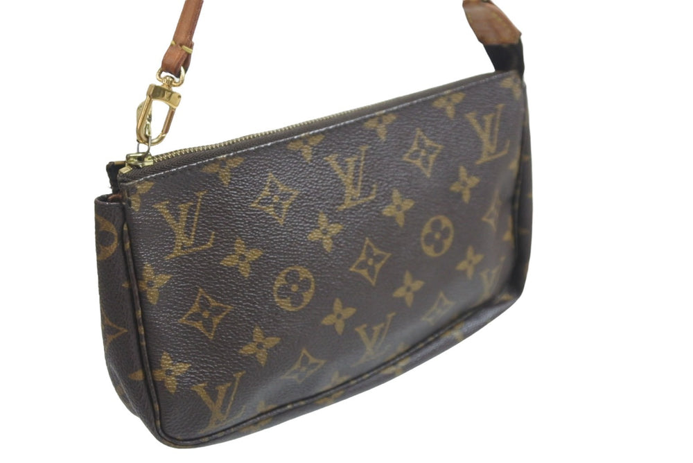 LOUIS VUITTON Monogram Pochette Accessory Pouch Accessory Old Model M51980 Used 55702