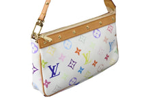 画像をギャラリービューアに読み込む, LOUIS VUITTON ルイヴィトン ハンドバッグ モノグラムマルチカラー ポシェットアクセソワール M92649 美品 中古 55703