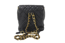 画像をギャラリービューアに読み込む, CHANEL シャネル リュック デイパック ブラック レザー ココマーク 3番台 ゴールド金具 良品 中古 55767