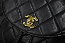 画像をギャラリービューアに読み込む, CHANEL シャネル リュック デイパック ブラック レザー ココマーク 3番台 ゴールド金具 良品 中古 55767