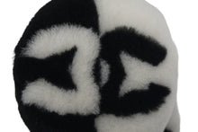 画像をギャラリービューアに読み込む, 極美品 CHANEL シャネル イヤーマフ シアリング ココマーク ブラック ホワイト AA7836B06521 中古 55783