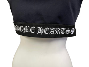 新品未使用 CHROME HEARTS クロムハーツ ヨガウェア トップスブラ ブラック ナイロン ポリウレタン サイズM 中古 55808