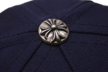 画像をギャラリービューアに読み込む, 新品未使用 CHROME HEARTS クロムハーツ 5パネル ベースボールキャップ CHキャップ ネイビー ホワイト シルバー925 フリー 55811