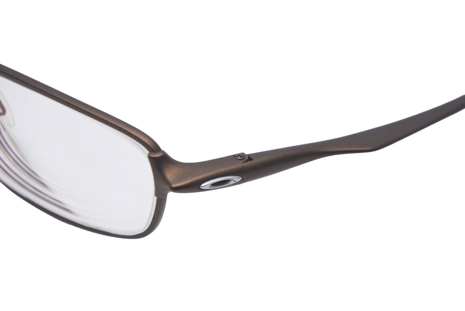 60美品　オークリー　サングラス　メガネ　眼鏡　度無　USA製　軽め　ブラウンファッション