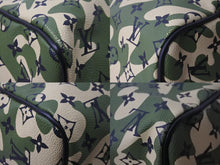 画像をギャラリービューアに読み込む, 新品同様 LOUIS VUITTON ルイヴィトン×村上隆 キーポルバンドリエール55 モノグラムモフラージュ M95774 ゴールド金具 中古 55839