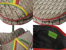 Load image into Gallery viewer, Christian Dior クリスチャンディオール サドルバッグ ハンドバッグ ラスタカラー シルバー 01RU 0074 美品 中古 5584