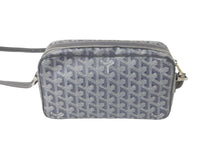 画像をギャラリービューアに読み込む, GOYARD ゴヤール ショルダーバッグ カップヴェール PM ヘリンボーン柄 グレー シルバー金具 美品 中古 55842
