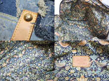 画像をギャラリービューアに読み込む, LOUIS VUITTON ルイヴィトン ボウリィ トートバッグ パッチワーク ハンドバッグ ゴールド ブルー CE1097 M95376 美品 中古 55854
