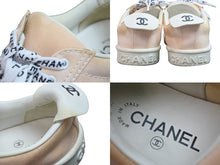 画像をギャラリービューアに読み込む, CHANEL シャネル スニーカー ローカット ココマーク G34085 ピンク キャンバス サイズ37 良品 中古 55863