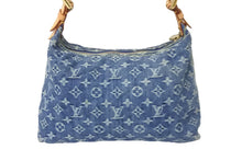 画像をギャラリービューアに読み込む, 極美品 LOUIS VUITTON ルイヴィトン モノグラムデニム バギーPM ショルダーバッグ デニムキャンバス ブルー M95049 中古 55872