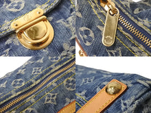 画像をギャラリービューアに読み込む, 極美品 LOUIS VUITTON ルイヴィトン モノグラムデニム バギーPM ショルダーバッグ デニムキャンバス ブルー M95049 中古 55872