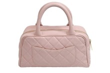 画像をギャラリービューアに読み込む, CHANEL シャネル ハンドバッグ ミニボストンバッグ キャビアスキン ピンク 8番台 A20996 ゴールド金具 美品 中古 55879