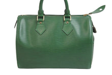 Load image into Gallery viewer, LOUIS VUITTON ルイヴィトン ハンドバッグ M43014 スピーディ25 エピレザー ボルネオグリーン ゴールド金具 良品 中古 55883