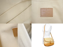 Load image into Gallery viewer, LOUIS VUITTON ルイヴィトン ショルダーバッグ M92674 べランジェール ベージュ キャンバス レザー ゴールド金具 美品 中古 55902