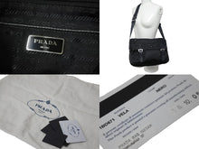 Load image into Gallery viewer, 極美品 PRADA プラダ ショルダーバッグ メッセンジャー トライアングルロゴ ブラック ナイロン 1BD671 ブラック 中古 55903