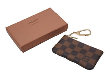 画像をギャラリービューアに読み込む, 新品同様 Louis Vuitton ルイヴィトン ポシェット クレ キー コインケース N62658 ダミエキャンバス ブラウン ゴールド 中古 55907