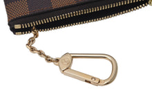 画像をギャラリービューアに読み込む, 新品同様 Louis Vuitton ルイヴィトン ポシェット クレ キー コインケース N62658 ダミエキャンバス ブラウン ゴールド 中古 55907