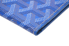 Load image into Gallery viewer, 新品同様 GOYARD ゴヤール カードケース サン マルク ブルー ゴヤールディンキャンバス ヴォーゼルカーフスキン 中古 55909