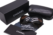画像をギャラリービューアに読み込む, CHANEL シャネル ココマーク ブラウン サングラス メガネ 5204A サイズ60□17-135 イタリア製 美品 中古 55912