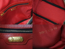 画像をギャラリービューアに読み込む, FENDI フェンディ ハンドバッグ 26353 レオパード 豹柄 レッド ゴールド金具 美品 中古 55921