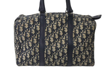 Load image into Gallery viewer, Christian Dior クリスチャンディオール ハンドバッグ ミニボストン トロッター コットンキャンバス シルバー金具 美品 中古 55923