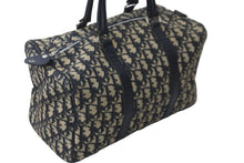 Load image into Gallery viewer, Christian Dior クリスチャンディオール ハンドバッグ ミニボストン トロッター コットンキャンバス シルバー金具 美品 中古 55923