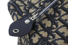 Load image into Gallery viewer, Christian Dior クリスチャンディオール ハンドバッグ ミニボストン トロッター コットンキャンバス シルバー金具 美品 中古 55923