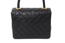 画像をギャラリービューアに読み込む, CHANEL シャネル ハンドバッグ マトラッセ ラムスキン ココマーク ブラック ターンロック ゴールド金具 美品 中古 55928